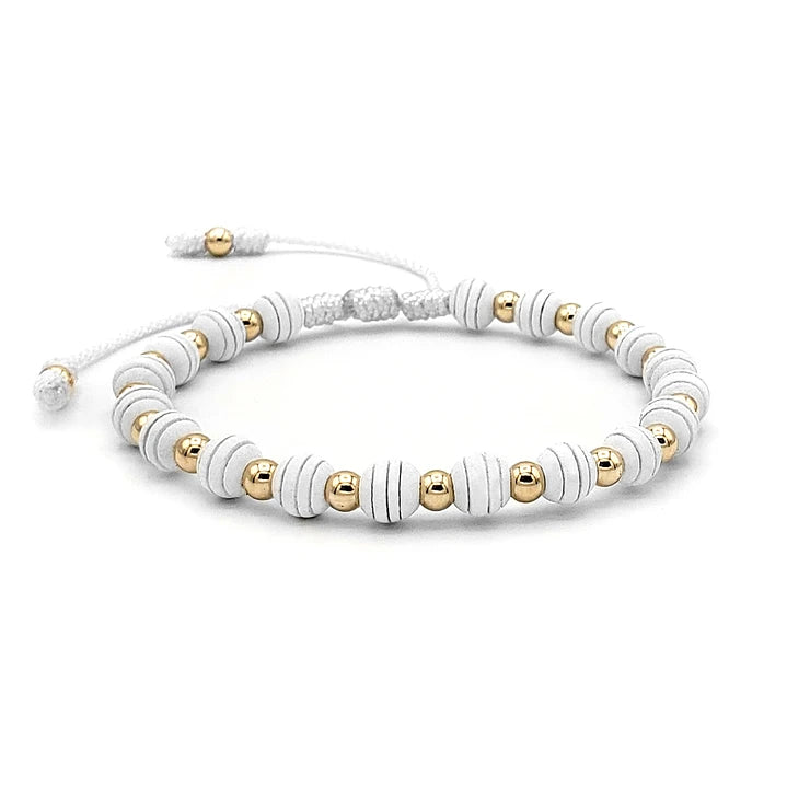 Pulsera con Neopreno y Oro Laminado 18K