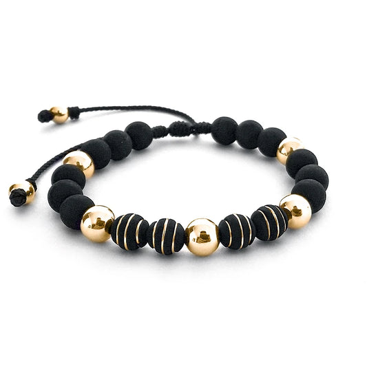 Pulsera con Neopreno Oro Laminado 18K