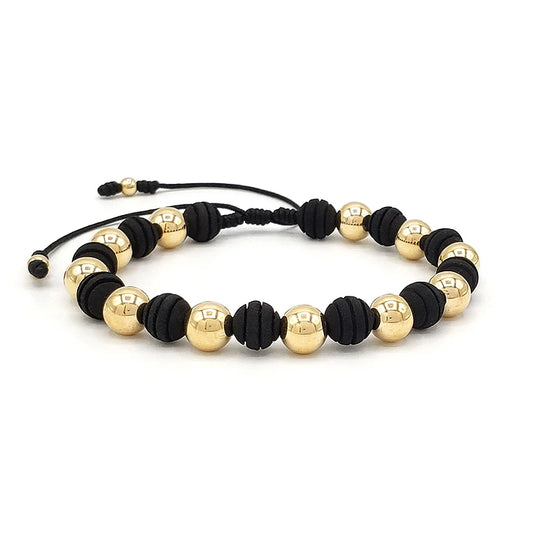 Pulsera con Neopreno Oro Laminado 18K